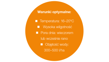 Optymalne warunki stosowania Regalis Plus 10 WG